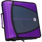 Case-it Might Zipper Binder, 3 in. Ring, Purple