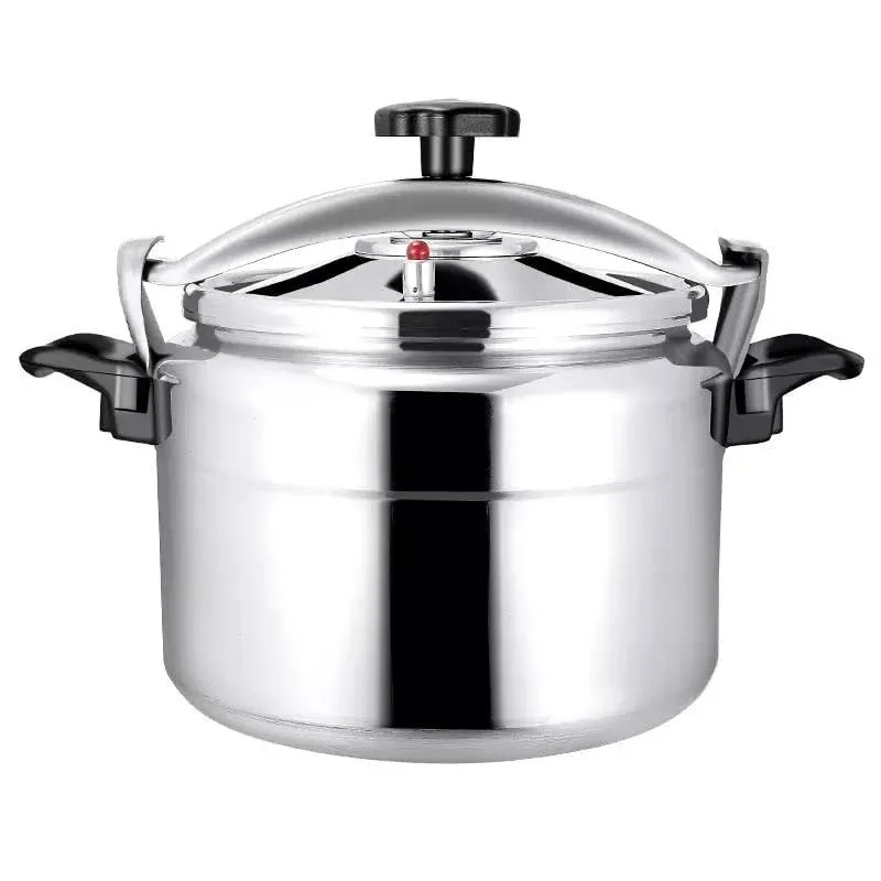 Aluminum Explosion-Proof Pressure Cooker- 7L~15L Capacity- Silver (9L)