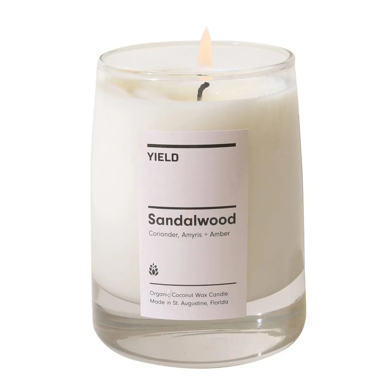 YIELD Sandalwood 8oz Glass Candle