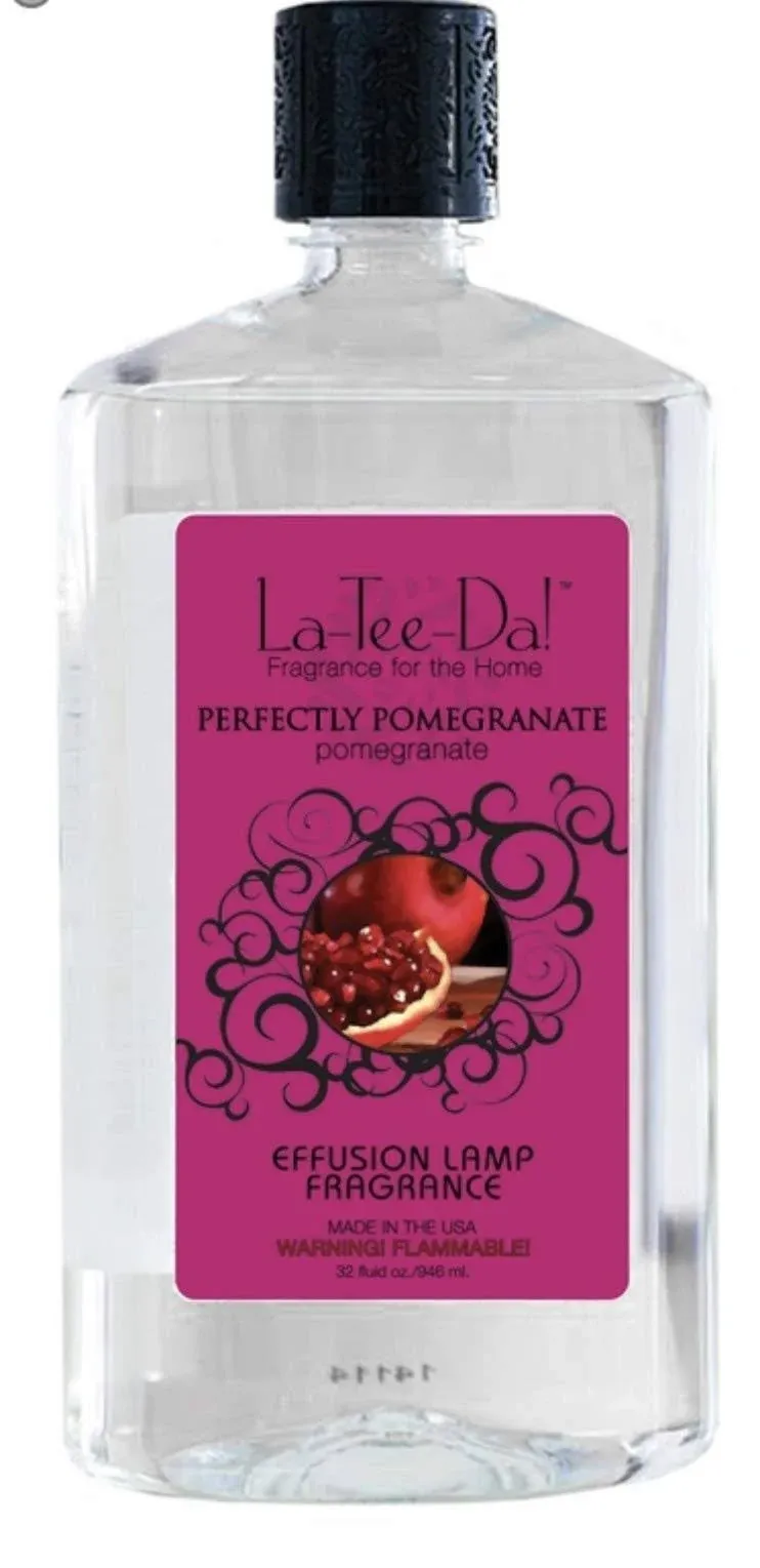 La-Tee-Da Fragrance Lamp Oil Refills - 32 oz - PERFECTLY POMEGRANATE