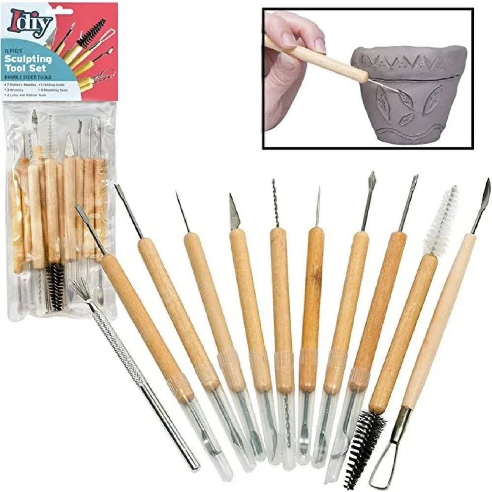 Sculpting Tools 11 Double-Sided Pieces with 21 Tools, 656103002207