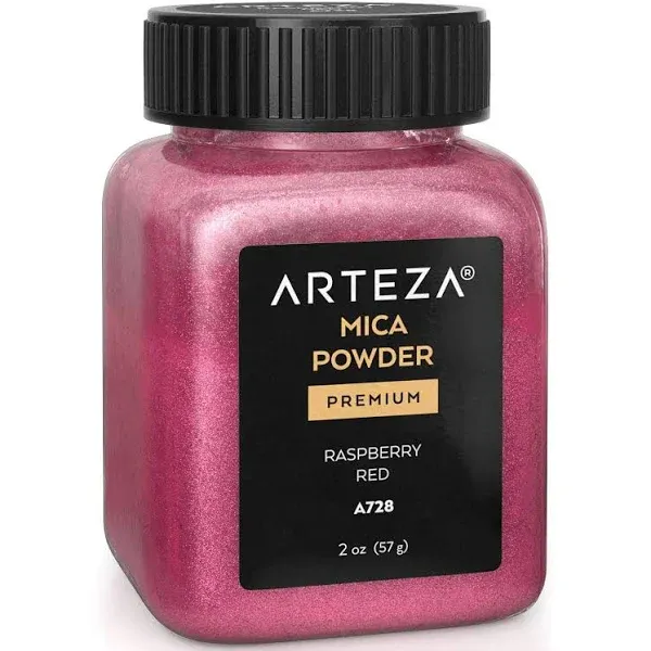 Arteza Mica Powder for Epoxy Resin Raspberry Red A728 2 oz Bottle Art Supplie...