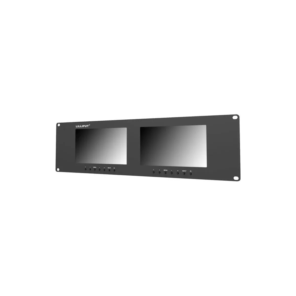 LILLIPUT RM-7024 Dual 7" 3RU Rack Monitors 800X480 with Dual 7” Screens and Dual Dual VGA, Video & DVI in/outputs Official Seller :VIVITEQ