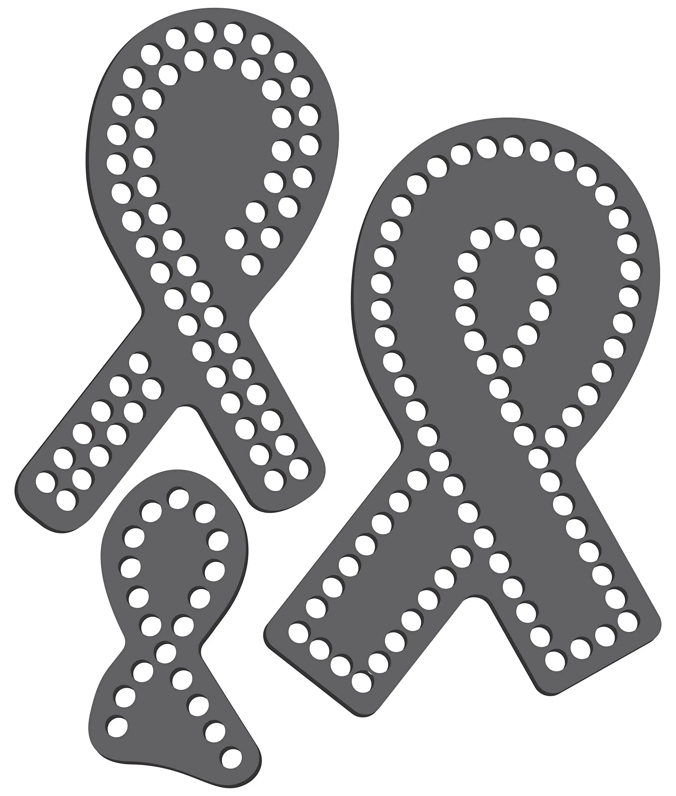 Rhinestone Genie Awareness Ribbons Magnetic Rhinestone Template, Black