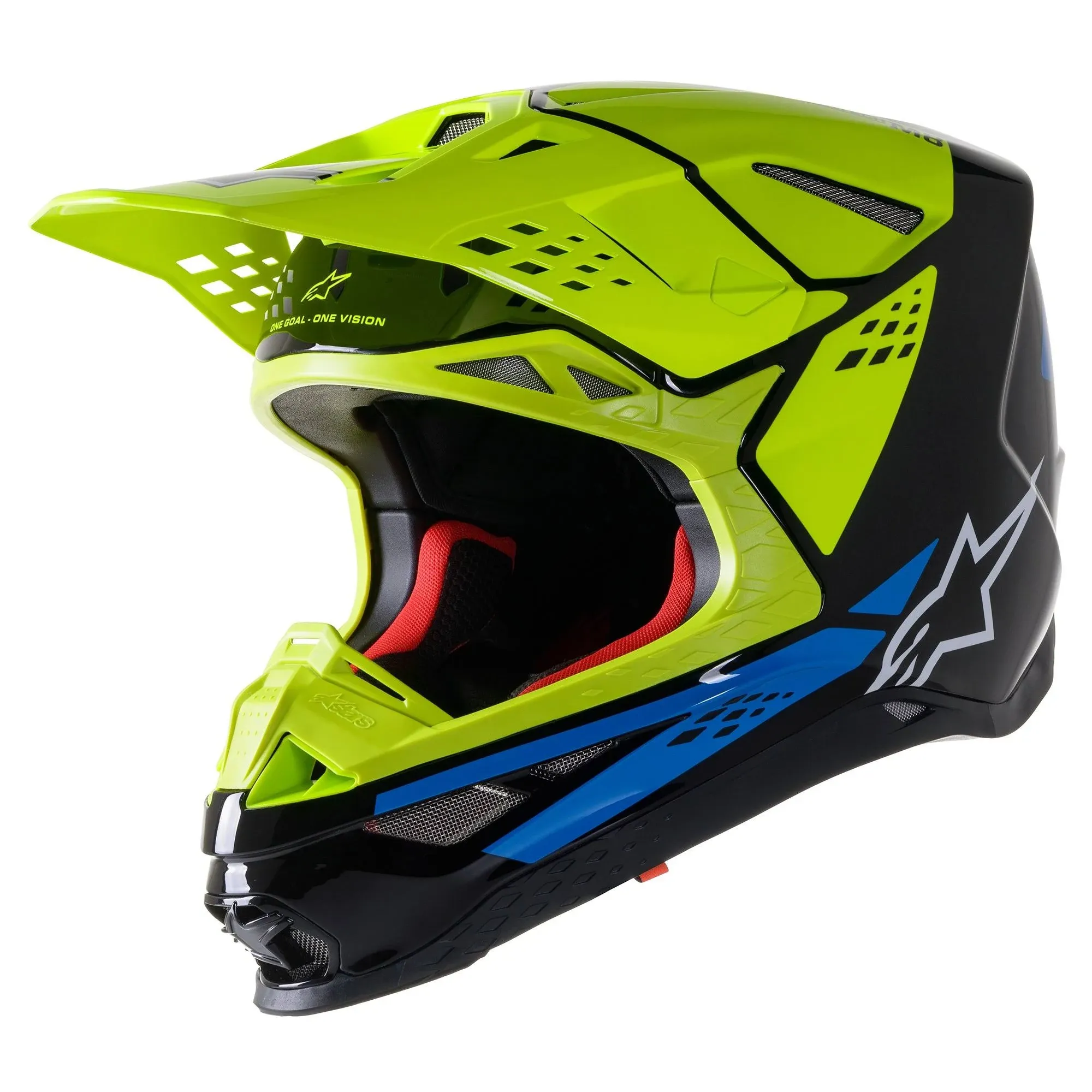 Alpinestars Black/Yellow/B<wbr/>lue Factory Helmet(Adult X-L)8302922-15<wbr/>78-XL