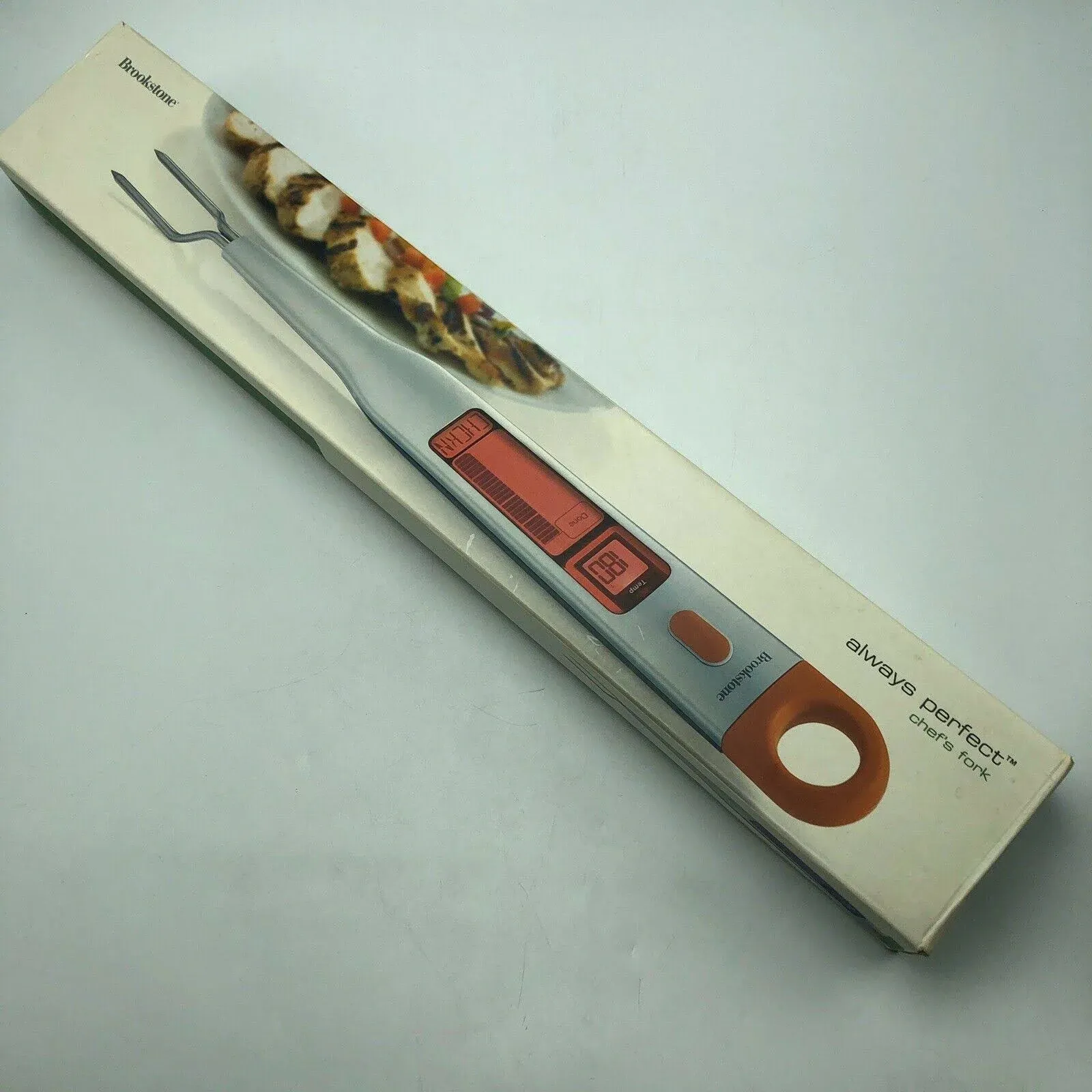 Brookstone Always Perfect Digital Chef&#039;s Fork Grill LED Display 18&#034;