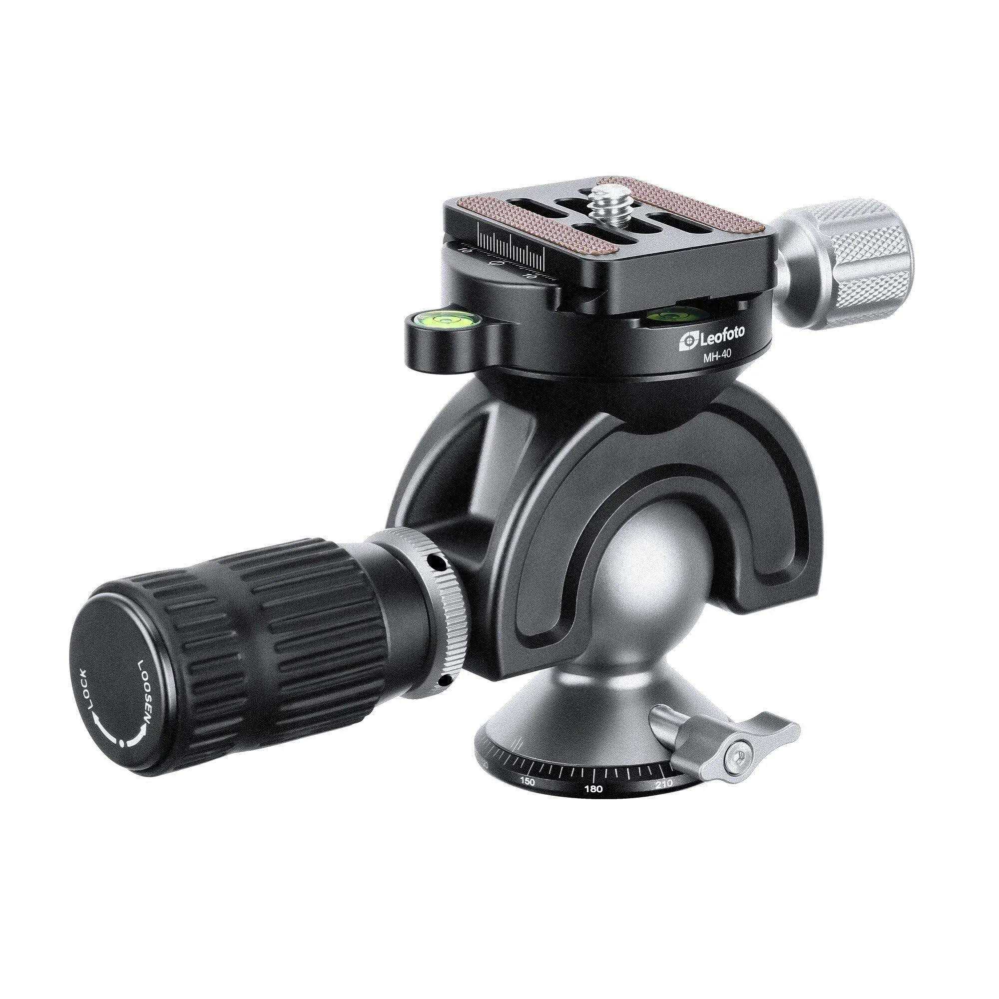 LEOFOTO MH-40 40mm Ball Head w Handlebar Control Arca Compatible Ideal for Target Shooting