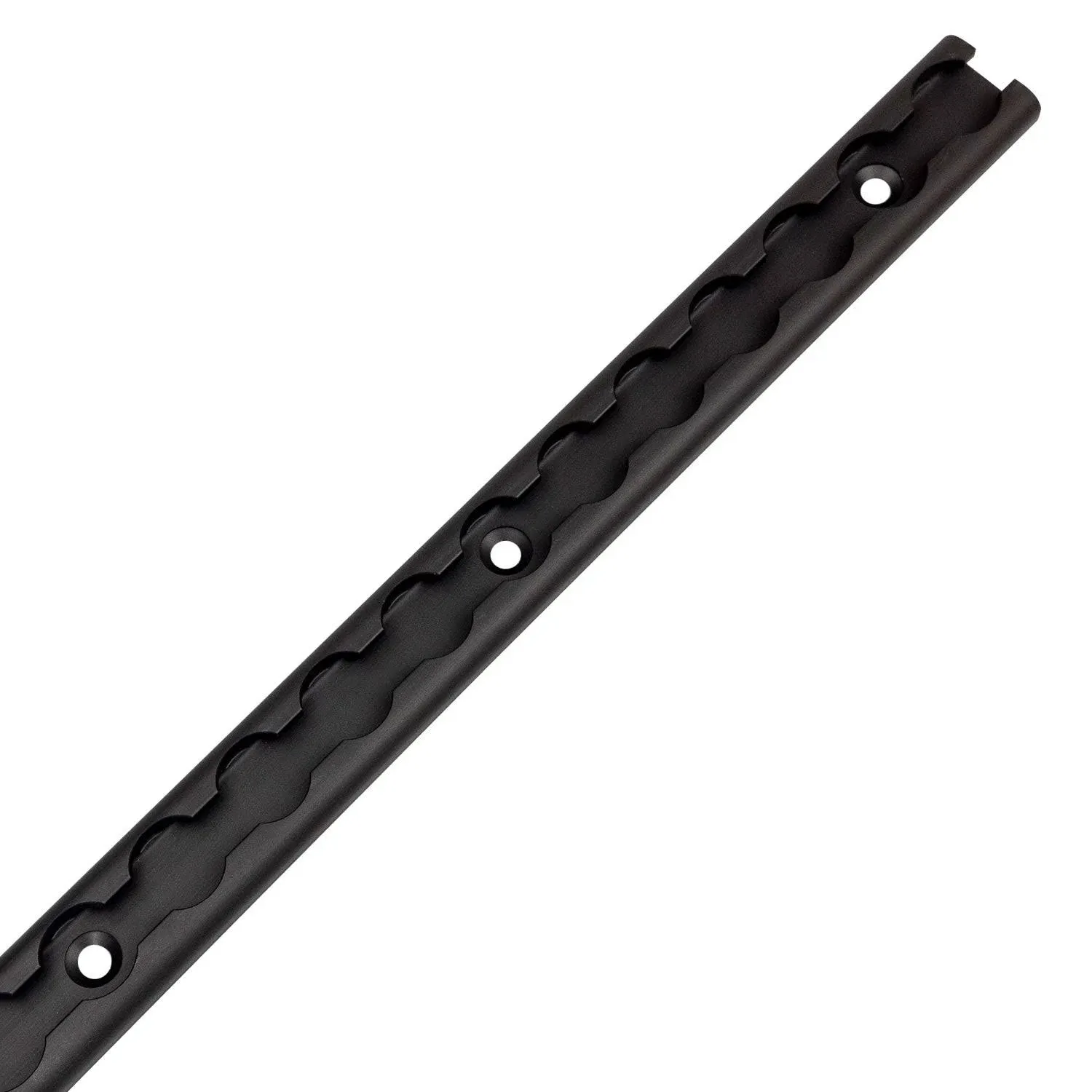 US Cargo Control Black L Track, 4 Foot Black Anodized Aluminum L-Track Trailer Tie Down Rail for Enclosed Trailers, Utility Trailers, or Truck Beds, Secure Motorcycles, ATVs, and Bikes