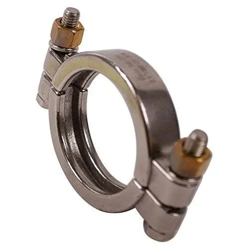 High Pressure Tri Clamp | 2.5 (2 1/2) inch Bolted - Sanitary SS304 (2 Pack)