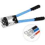 Cable Lug Crimping Tool & Cable Stripper for Heavy Duty Wire Lugs,Battery Terminal,Copper Lugs AWG 8-1/0 Battery Cable Connection