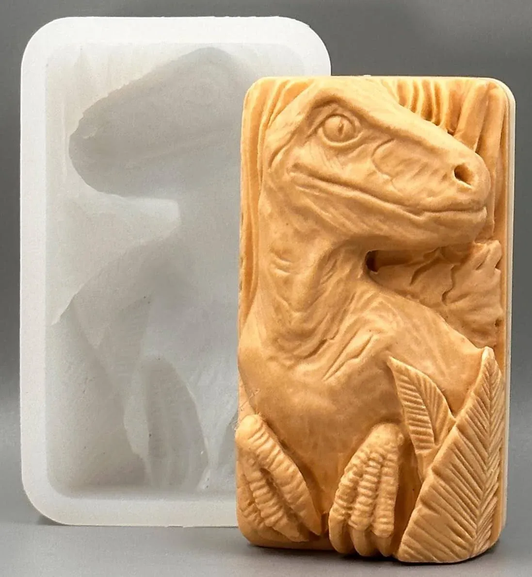 Dinosaur Silicone Mold SOAP Plaster Wax Resin Clay T-REX Dino