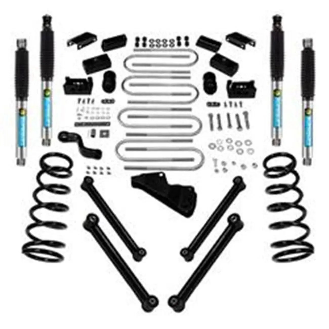 Superlift 11-19 Chevy Silv/GMC Sierra 2500/3500 HD 6in Lift Kit - Knuckle Kit - Bilstein Shock Box