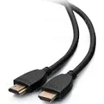 C2G 56781 4K UHD High Speed HDMI Cable (60Hz) with Ethernet for 4K Devices, TVs, Laptops, and Chromebooks, Black (1 Foot, 0.3 Meters)