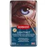 Derwent Lightfast Colored Pencils 72 Tin, Set of 72, 4mm Wide Core, 100% Lightfast, Oil-based, Premium Core, Creamy, Ideal for Drawing, Coloring, Professional Quality (2302722)