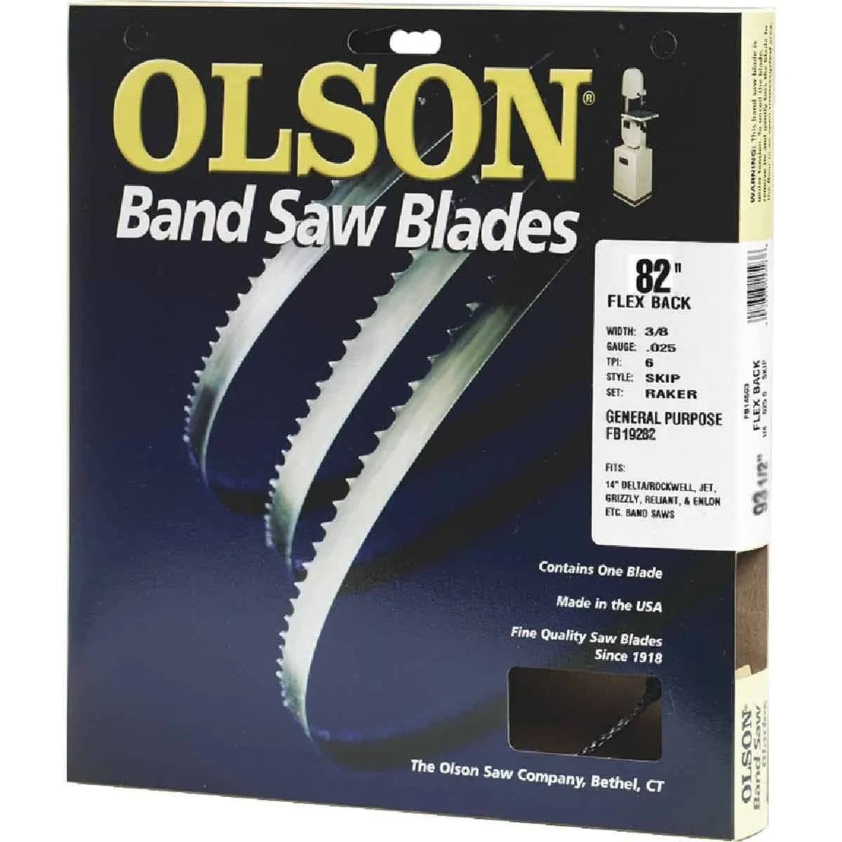 Olson 82&#034; Bandsaw Blade