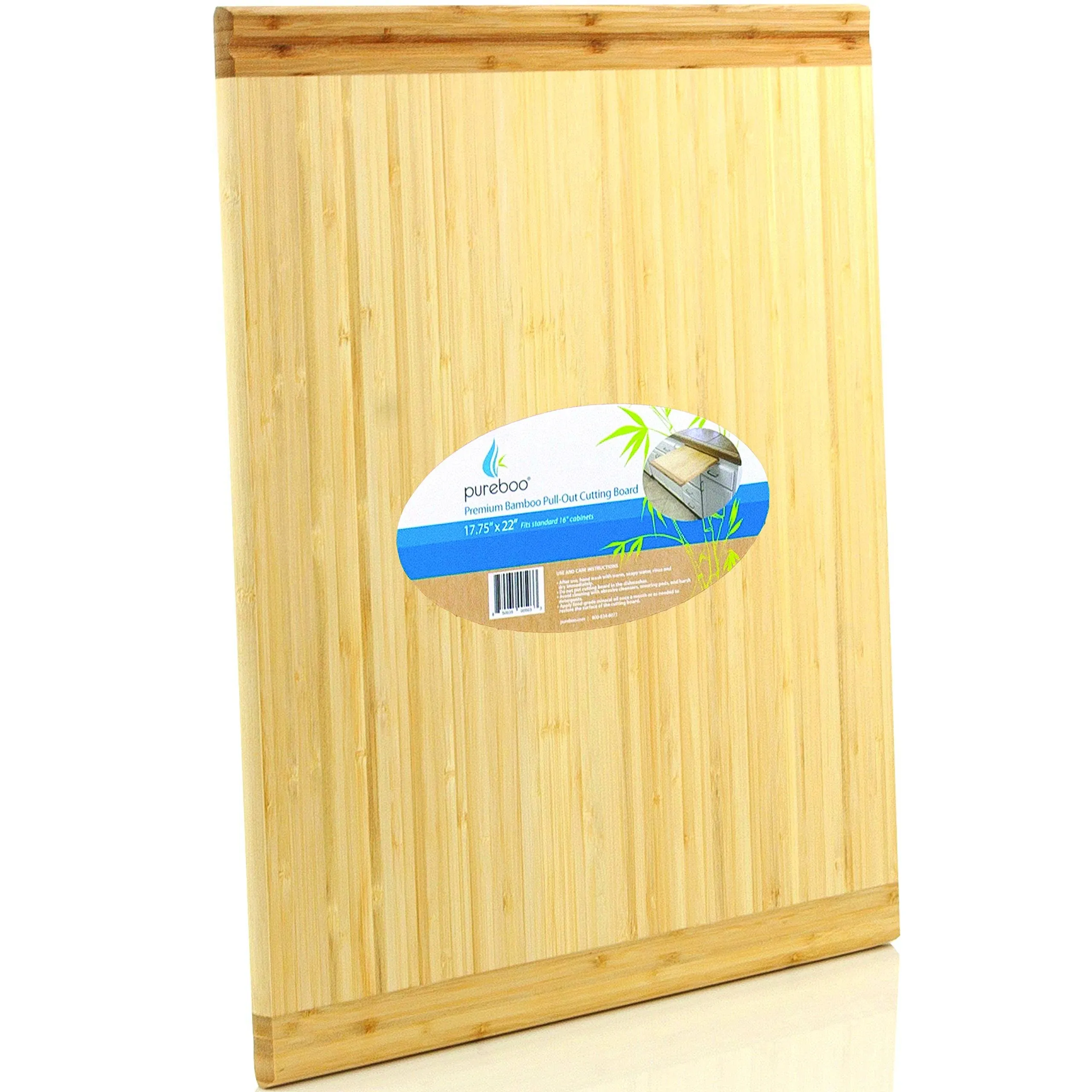 Premium Bamboo Pull-out Cutting Board - 8 Different Sizes to Fit Most Standard Slots