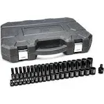 1/2 in. Drive 6-Point Metric Standard &amp; Deep Impact Socket Set (39-Piece)