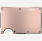 The Ridge Wallet For Women, Slim Wallet For Women - Thin as a Rail, Minimalist Aesthetics, Holds up to 12 Cards, RFID Safe, Blocks Chip Readers, Aluminum Wallet With Cash Strap (Rose Gold)