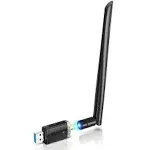 EDUP Wireless USB WiFi Adapter AC1300Mbps USB 3.0 Wireless WiFi Dongle 2.4G/5G Dual Band Network Adapter Wireless Adapter for Windows 11/10/ 8/7/ XP