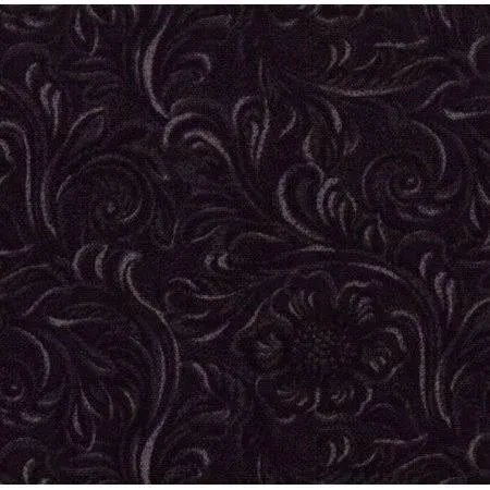 Tooled Leather-Look, Black, Fabric, 100% Cotton, Western Basics, South Western, Sara Khammash, Moda, 11216-16, by The Yard