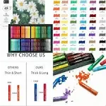 Oil Pastels Set of 48 Colors, Soft Oil Pastels for Art Painting, Drawing, Blendi