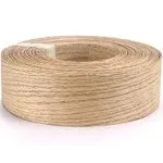 Skelang Red Oak 2" x 50' Roll Wood Veneer Edge Banding Preglued Iron-On with Hot Melt Adhesive Edgebanding Flexible Wood Tape