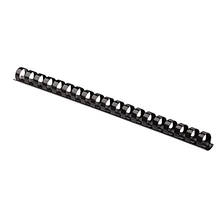 Fellowes 52507 Plastic Comb Bindings, Black - 100 pack