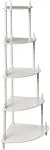 Frenchi Home Furnishing 5-Tier Corner Stand White