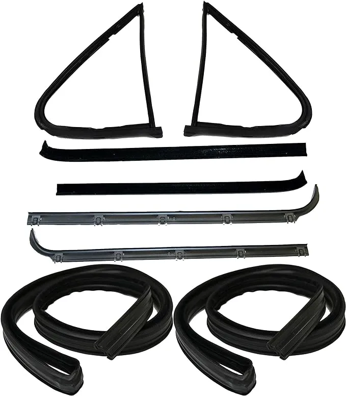 APDTY 155086 Vent Window Weatherstrip 8 PC Kit