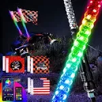 AUTOOMMO 2 Pcs 3ft LED Whip Lights (2023 Newest) - 3X Brighter Professional UTV ...