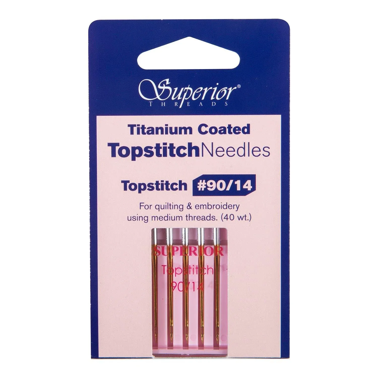 #90/14 Topstitch Titanium-Coated Needles | Superior Threads