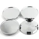 4PCS 3 in Wheel Center Caps Chrome Silver Rim Caps for Auto Wheel Rim Accessories, OD: 3.01”/76.5mm, ID: 2.83"/71.8mm