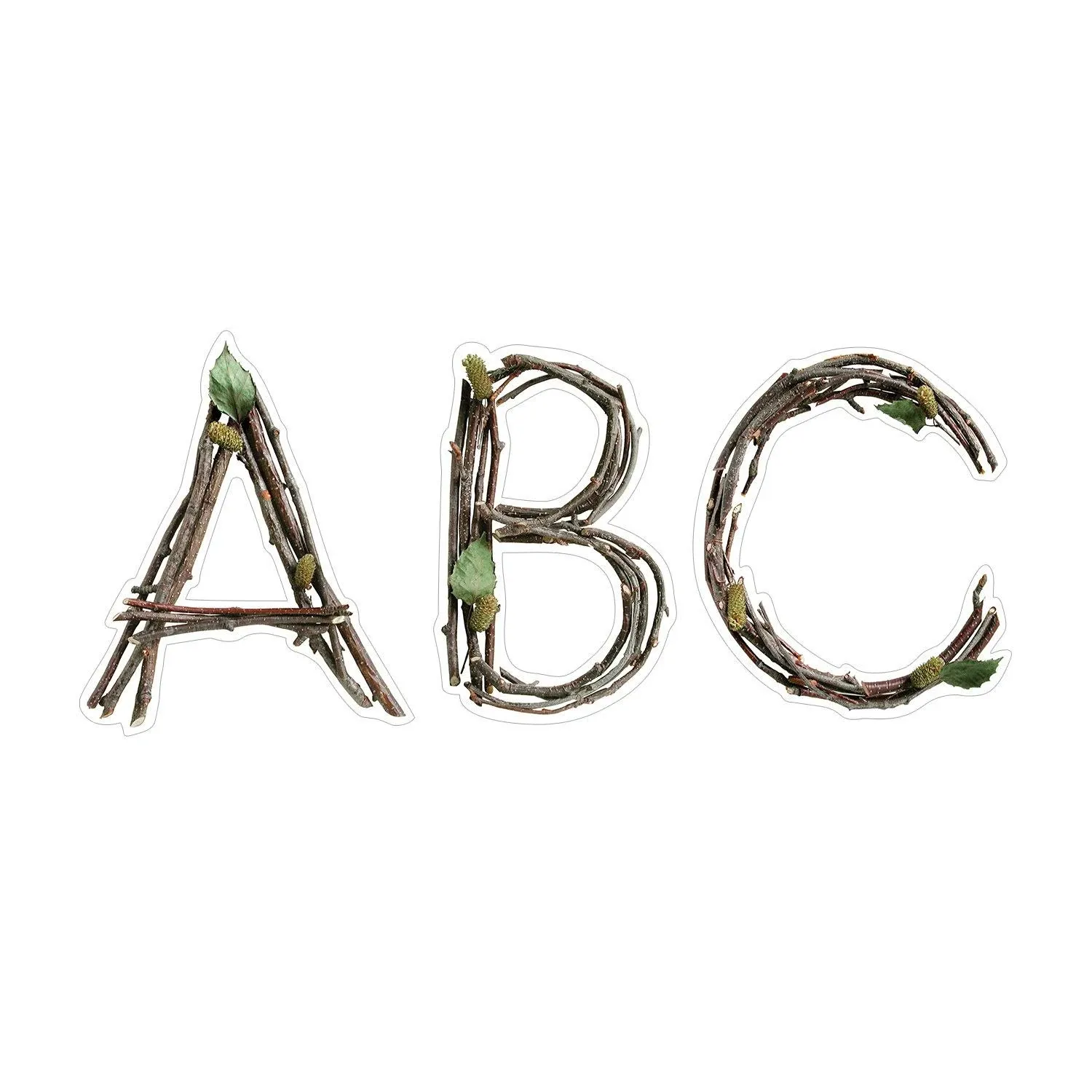 Rustic Twigs 6" Designer Letters