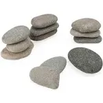 SHEUTSAN 12 PCS 3-4 Inch River Painting Rocks Crafts Stones