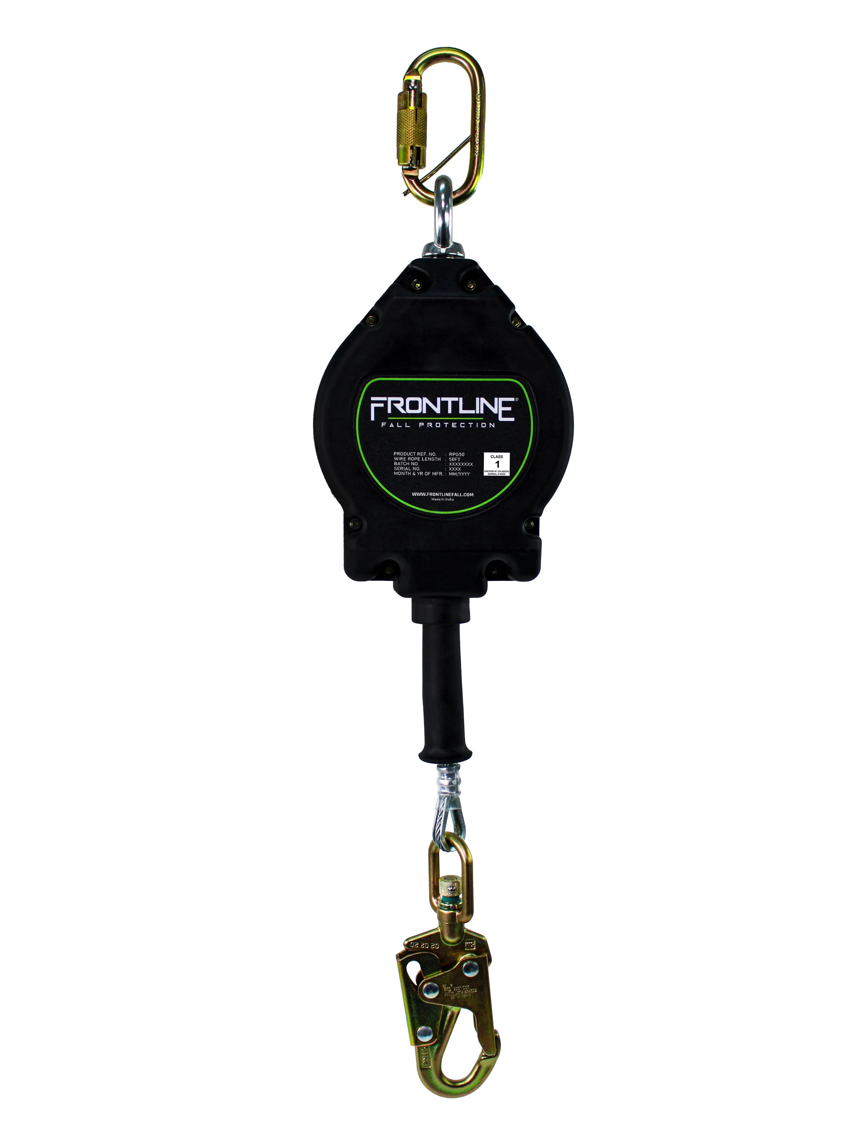 Frontline Self Retracting Lifeline Cable with Steel Snaphook