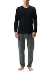 DAVID ARCHY Mens Pajamas Set Cotton Soft Sleepwear Long Sleeve Top & Bottoms PJs