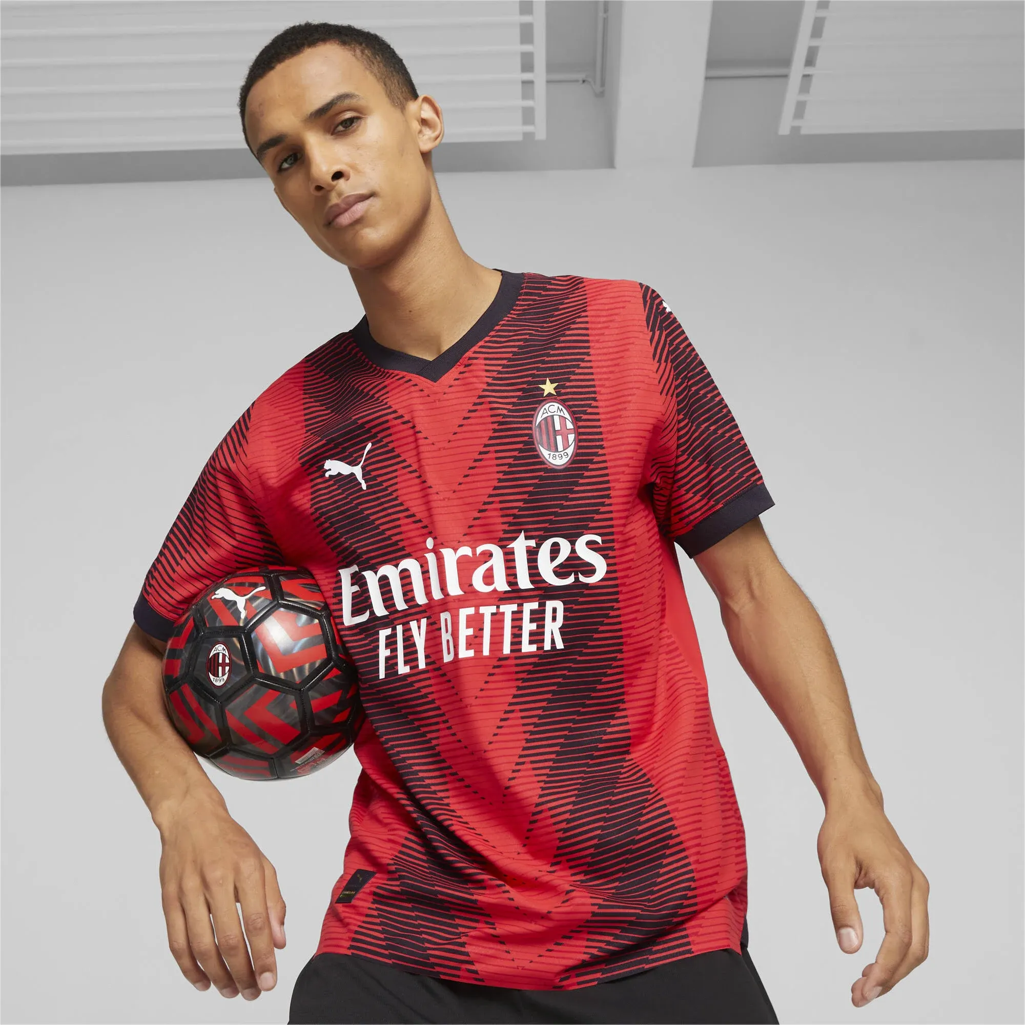 Puma Men's AC Milan Home Authentic Jersey 23/24