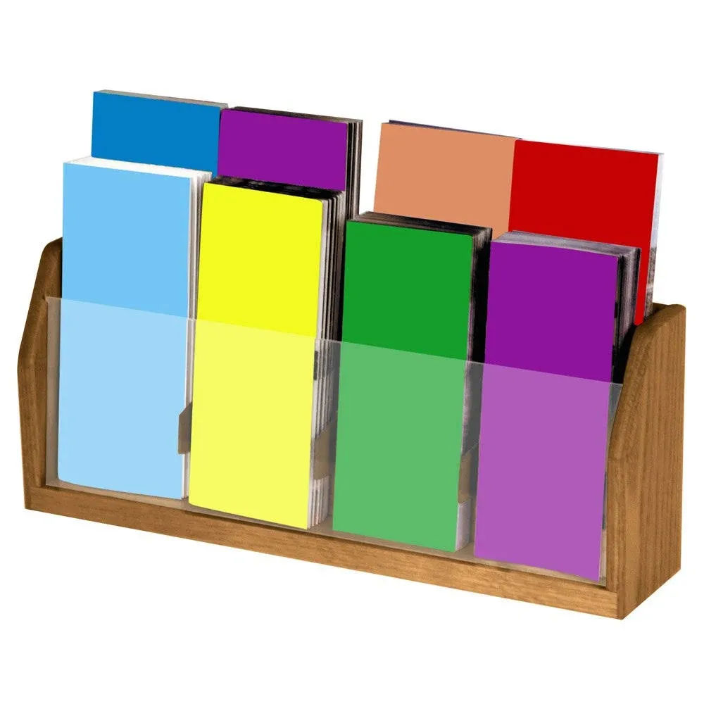 Wooden Mallet Countertop 8 Pocket Brochure Display