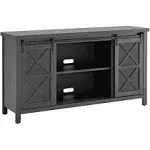 Clementine Rectangular TV Stand for TV's up to 65 in Charcoal Gray - Contemporary - Entertainment Centers And Tv Stands - by BisonOffice | Houzz