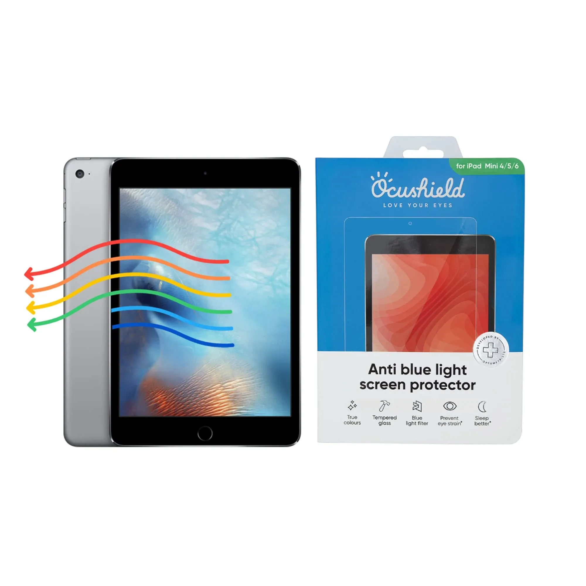 Ocushield Anti Blue Light Screen Protector for iPad Mini 4/5/6