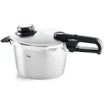 Fissler Vitavit Premium Pressure Cooker with Steamer Insert - 4.8Qt.