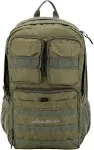 Eddie Bauer Cargo Backpack with Organization Compartments and 30L, Moss Grey 