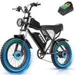 Electric Bike for Adult, 1000/1500W Motor 20 inch Fat Tire Ebike,Up to 30/33MPH & 50-70Miles,15/20AH Removable Battery, 7 Speed Gear Hydraulic Brakes Electric Motorcycle Bicycle