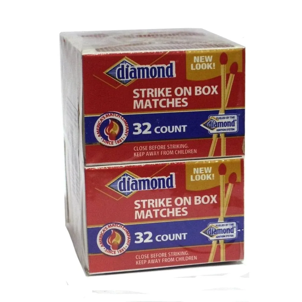 Diamond Strike On Box Matches - 10 - 32 count boxes