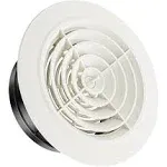 Hon&amp;Guan Adjustable ABS Louver, Round Air Vent White Grille Cover Soffit Vent