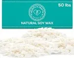 Natural Soy Wax - Candle Making Wax Supplies - 4.5Kg Soy Wax, 100 15Cm Pre-Waxed