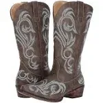 Roper Women's Brown Riley Vintage Western Boots - Snip Toe