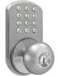 Milocks Electronic Door Knob - Color: Satin Nickel TKK-02SN