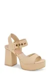 Shop Dolce Vita Women's Bobby Mj Sandal In Natural In White