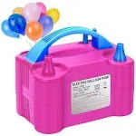 Diktook Portable Electric Air Balloon Inflator Pump Kit Blower Machine for All Balloons Party, Size: One Size